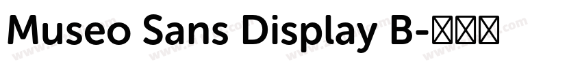 Museo Sans Display B字体转换